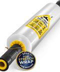 Heavy Duty 15 Inch Clear Stretch Wrap Roll With Handles For Moving And Packing 1000 Feet Of Industrial Plastic Wrap 60 Gauge Strength Cling Film For Furniture Pallets Shipping And Packing Supplies