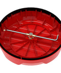 15 Inch Surface Cleaner For Power Washers 3000 PSI With Dual High Pressure Jets And Quarter Inch Quick Connect, top view