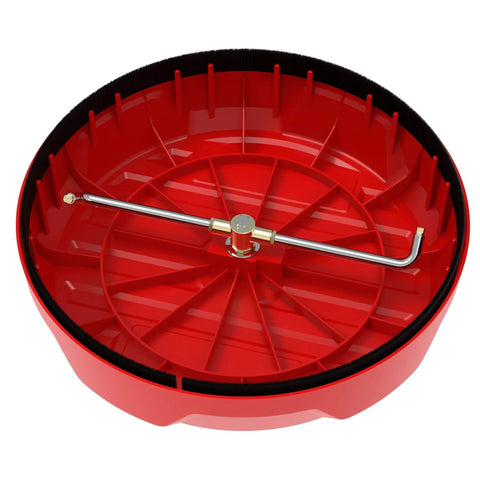 15 Inch Surface Cleaner For Power Washers 3000 PSI With Dual High Pressure Jets And Quarter Inch Quick Connect, top view
