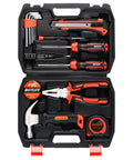 15-Piece Household Tool Kit With Hammer, Pliers, Screwdriver Set And Toolbox Storage Case For Homeowners, DIYers, And Handymen