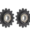 15 Tooth Chain Idler Sprocket For Three Eighths Inch Pitch With 10mm Bore And Bearing, C45 Carbon Steel Tensioner, 2 Pack