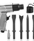 Powerful 150mm Air Hammer Kit With 4500 BPM Pneumatic Hammer And Four Chisels Including Taper Punch Panel Cutter Flat Chisels