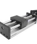 150mm Effective Travel Dual Optical Axis Manual Sliding Table with SFU1605 Ball Screw, Linear Rail Guide and Handwheel