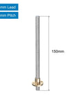 ✝️ 2 pcs 150mm / 6 inch tr8x4 stainless steel lead screw with t8 brass nut - for 3d printer z axis, cnc machine
