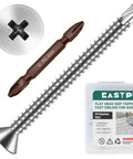 150pcs #8 x 2 410 Stainless Steel Flat Head Self Drilling Screws and drill bit kit