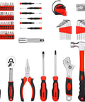 158 Piece Home Tool Kit With Plastic Storage Case, DIY Essential Repair Set For Household Projects, Premium Chrome Tools With Anti Corrosion Finish, Includes Wide Range Of Hand Tools And Bit Set For Everyday Fixes.