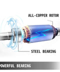 Internal view of Powerful 1.5KW Air Cooled Spindle Motor With Four Bearings And ER11 ER20 Collets For CNC Router Engraver