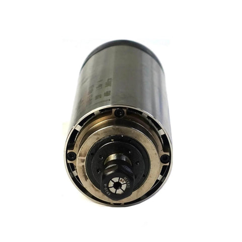 Front view of 1.5KW Air Cooled CNC Spindle Motor 220V With ER11 ER16 Collets 80mm Bearing GDZ-80-1.5F For Milling