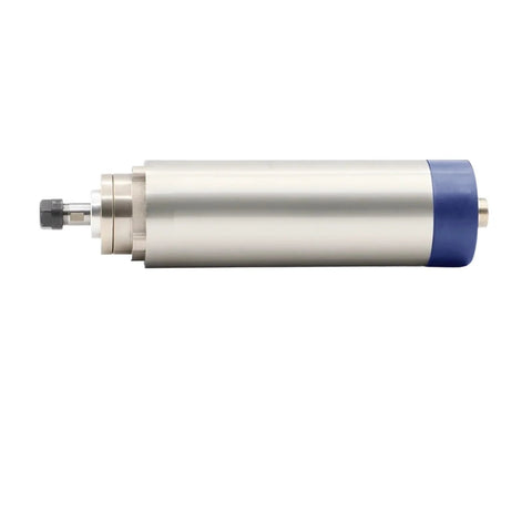 1.5KW Air Cooled ER11 Spindle Motor for CNC Machines, 65mm Diameter, side view with 4 ball bearings, 220V/380V compatible