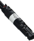 15A Waterproof In Line Fuse Holder With Male And Female Connector Fuse Included IP67 Weatherproof Auto Lock Plug And Play Design Works With PV Cables Of Various Insulation Diameters Black