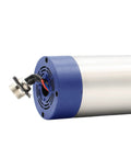 Close-up of 1.5kW ER11 Air Cooled Spindle Motor For CNC Machines 65mm Diameter, showing connector and metal body.