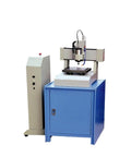 1.5kW ER11 Air Cooled Spindle Motor For CNC Machines on blue cabinet with control box, 65mm diameter, 204mm length, ready for 220V and 380V use
