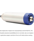 ER11 Air Cooled Spindle 1.5 Kilowatt Woodworking Spindle Motor 24000rpm With 65 By 204mm Size shown at an angle