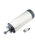 1.5kW ER11 Air Cooled Spindle For CNC Router 220V 380V With 4 Bearings 24000 RPM, shown with connector, for woodworking and milling.