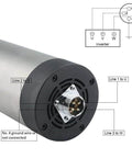 1.5kW ER11 Air Cooled Spindle For CNC Router 220V 380V With 4 Bearings 24000 RPM showing wiring connections
