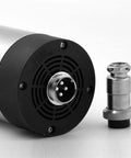 Beast 1.5kW Air Cooled CNC Spindle Kit with 65mm clamp showing connector details