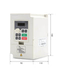 1.5KW ER11 D65 110V Air Cooled Spindle Motor Kit Inverter Ready QL Included, dimensions labeled, CNC routers and mills component