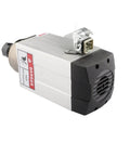 1.5kW NC Square Spindle Motor For CNC Milling, ER20 Chuck, air cooled, front view with rugged build for precision aluminum milling