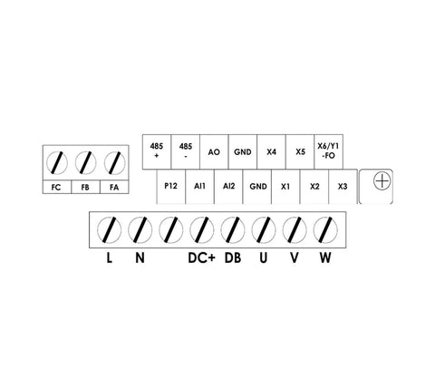 Wiring diagram for 1.5kW ER16 Air Cooled Spindle Motor Kit For CNC Machines Pro Grade Engraving Ready 80x200mm