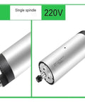 1.5kW Air Cooled CNC Spindle Motor With 80mm Diameter High Speed Spindle With Four Bearings 220V For Milling And Routing On CNC Machines Beastly Power Smooth Cooling Long Life