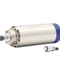 Powerful 1.5kW ER11 80mm Air Cooled Spindle Motor With Four Bearings, 24000 RPM, shown in side view with detachable part