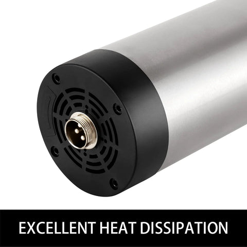 Powerful 1.5KW 110V Air Cooled CNC Spindle Motor with heat dissipation design, focus on CNC router applications, smooth aluminum and wood cutting