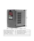 ER20 Air Cooled Spindle Motor Square Type With Flange 1.5kW Frequency Drive 220V control box front view