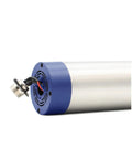 End view of 1.5 kW ER11 Air Cooled Spindle with four bearings, 24000 RPM, showing electrical connector and metal housing.