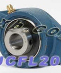 15mm Bearing UCFL-202 + 2 Bolts Flanged Cast Housing Mounted Bearings - VXB Ball Bearings
