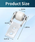 8 Pack 15mm Diameter Wheel Sliding Door Track Guide Rollers For Smooth Sliding Doors Durable High Quality Wheel