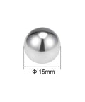 G100 15mm Stainless Steel Bearing Balls Set Of 4 For Bearings And Machinery, 304 Grade Precision Balls With Corrosion Resistance, Front View