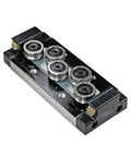 15mm=0.590" Inch Five Roller Bearing Linear Slide Block Without Linear Guide - VXB Ball Bearings