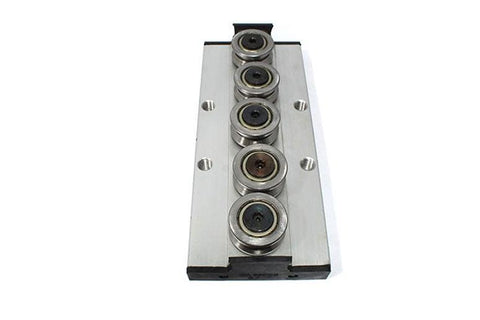 15mm=0.590" Inch Five Roller Bearing Linear Slide Block Without Linear Guide - VXB Ball Bearings