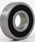15x52x15-2RS Non-Standard Ball Bearing 15mm x 52mm x 15mm - 2 rubber seals, chrome steel side view