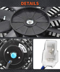 Details of 16 Inch Electric Radiator Cooling Fan 3000 RPM, 12 Volt Reversible Cooling Fan With Thermostat Wiring Switch Relay Kit