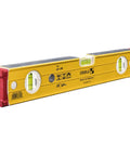 Stabila Type 96M Magnetic Level 16 Inch Professional Builder Tool with rare earth magnets, front view, showing precise 0.029 degree vial readings