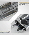 Close-up of 16 Inch Heavy Duty Soft Close Drawer Slides 1 Pair Full Extension Ball Bearing Glides with double spring and clip