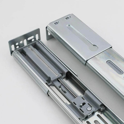 16 Inch Heavy Duty Soft Close Drawer Slides 1 Pair Full Extension Ball Bearing Glides 3 Fold Side Mount Cabinet Rails