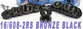 16 inline Skate Sealed Bearing Bronze Cage Black - VXB Ball Bearings