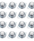 16 Pack 5/8 Inch Nylon Ball Transfer Bearing Units With 360 Degree Rotation 22 Lb Load Capacity Stainless Steel And Nylon Balls