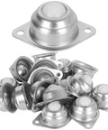 16 Pack 5/8 Inch Nylon Ball Transfer Bearing Units with 360 Degree Rotation, stainless steel and nylon balls, easy-mount