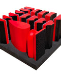 16 Piece Contoured Sanding Block Set With Interchangeable Hook And Loop Shapes on display