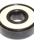 16 Roller Skate Black Bearings with Bronze Cage and white Seals 8x22x7 mm - VXB Ball Bearings