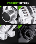 New 160 Amp Alternator Replacement For Dodge Grand Caravan Journey Avenger Town And Country Chrysler 200 Ram CV And VW Routan With V6 2011 Through 2020 12V High Output Plug N Play Auto Generator details