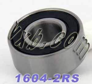 1604-2RS Sealed Bearing 3/8x7/8x11/32 inch Miniature - VXB Ball Bearings