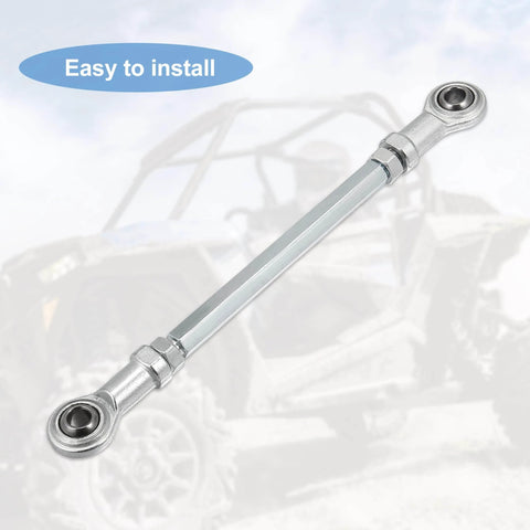 160mm Adjustable Steering Tie Rod Ball Joint with 8mm Hole, Carbon Steel, for 49cc Electric ATV and Go Kart, corrosion resistant