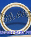 1634-2RS Full Ceramic Sealed Bearing 3/4x1x5/32 inch ZrO2 Bearings - VXB Ball Bearings
