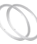 2 Pack 16 Inch Aluminum Lazy Susan Turntable Bearings, Heavy Duty Rotating Hardware Rings with Smooth Swivel, Strong Load Capacity
