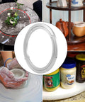 16 Inch Aluminum Heavy Duty Lazy Susan Turntable Bearing with metal swivel rotating plate, ideal for dining tables, workbenches
