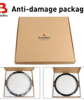 Packaging of 16 Inch Lazy Susan Hardware Heavy Duty Metal Rotating Turntable Bearing Ring Black Base for DIY applications